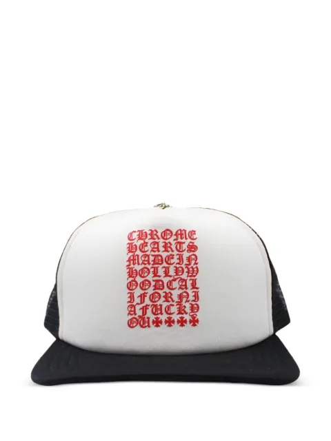 Chrome Hearts Eyechart trucker hat