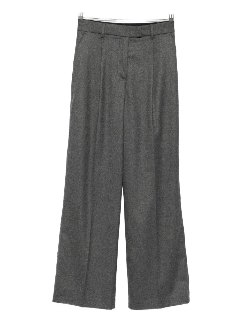 Seventy Pleated Wide-leg Trousers In Gray