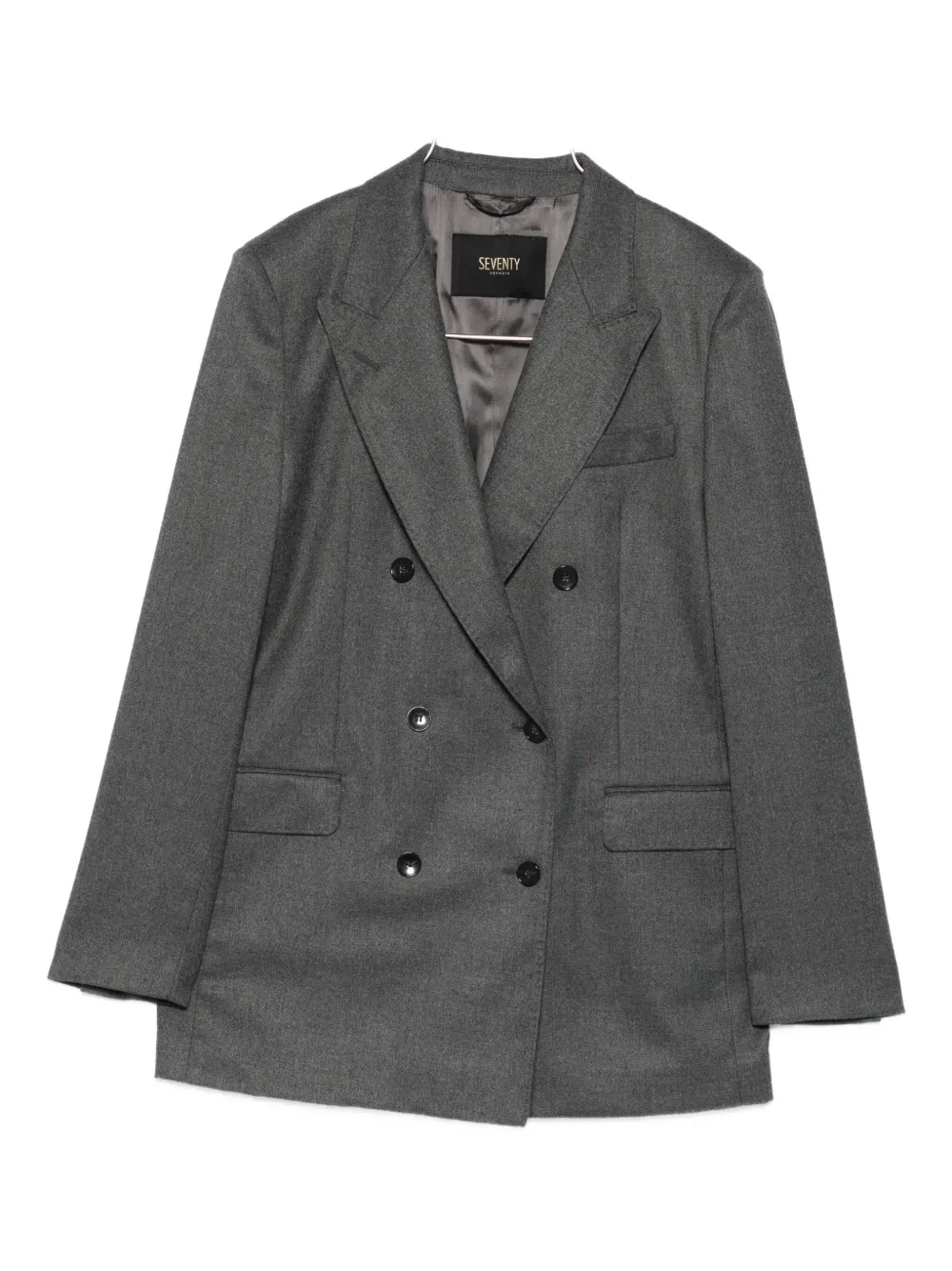 Seventy Double-breasted Blazer In Gray