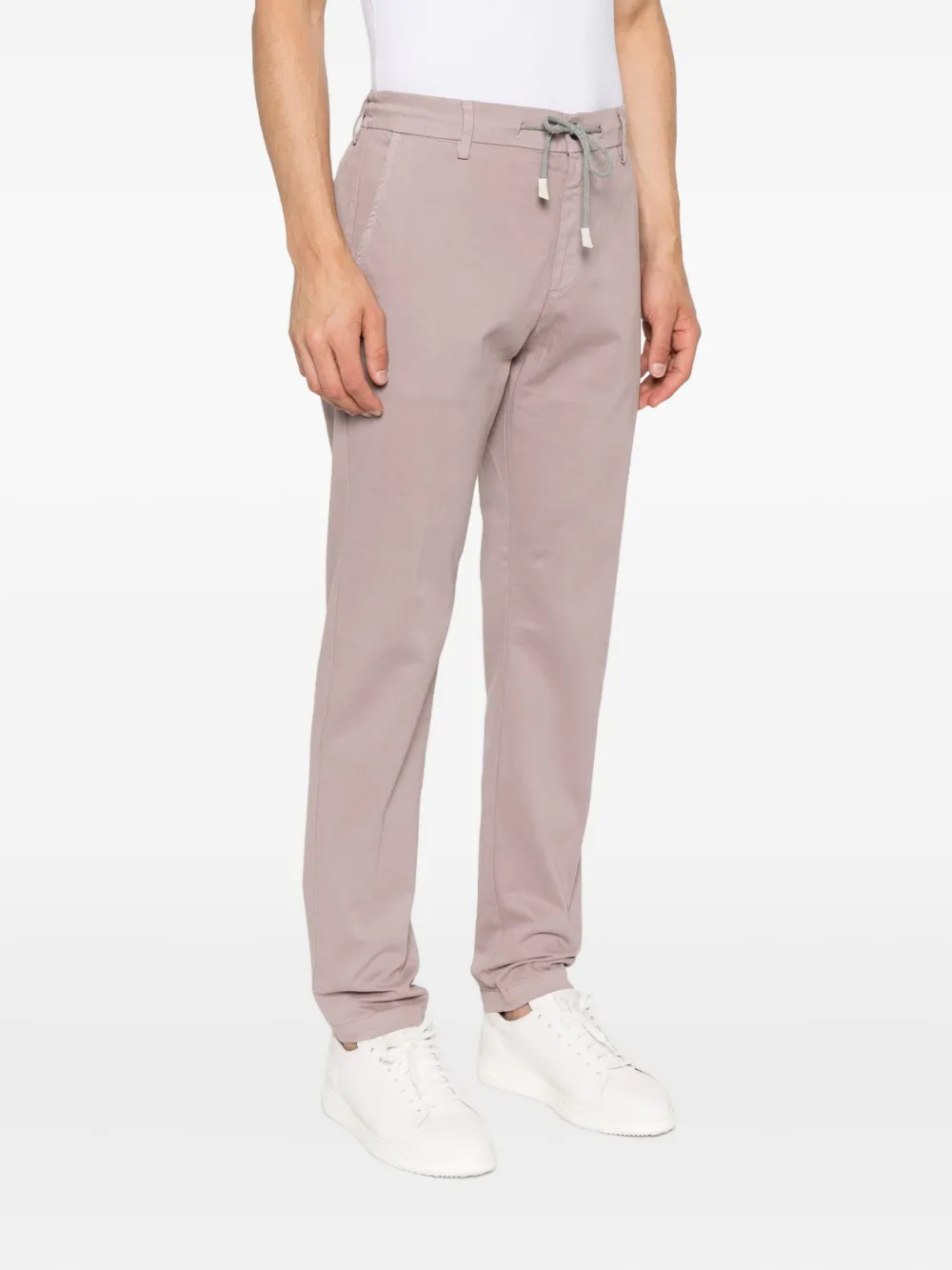 Eleventy Broek met trekkoord Paars