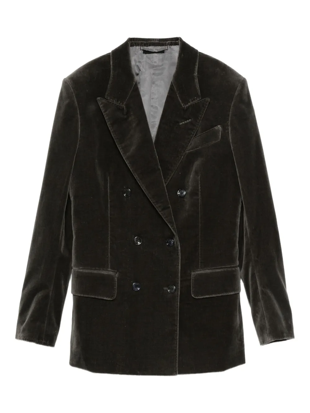 TOM FORD Fluwelen jack Grijs