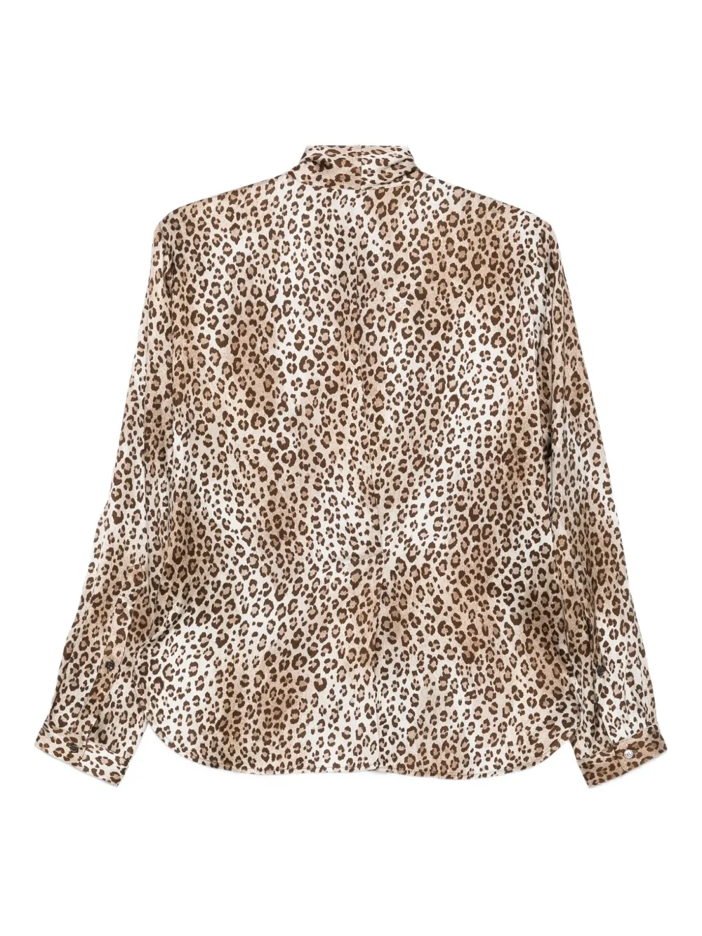 Seventy Blouse met luipaardprint Bruin