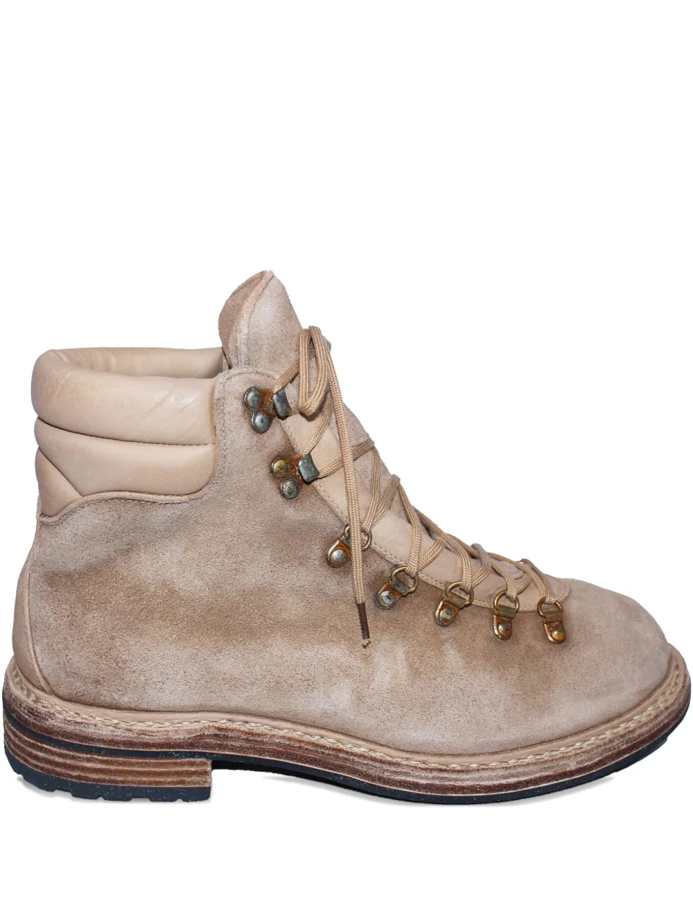 Guidi lace-up suede hiking boots Neutrals