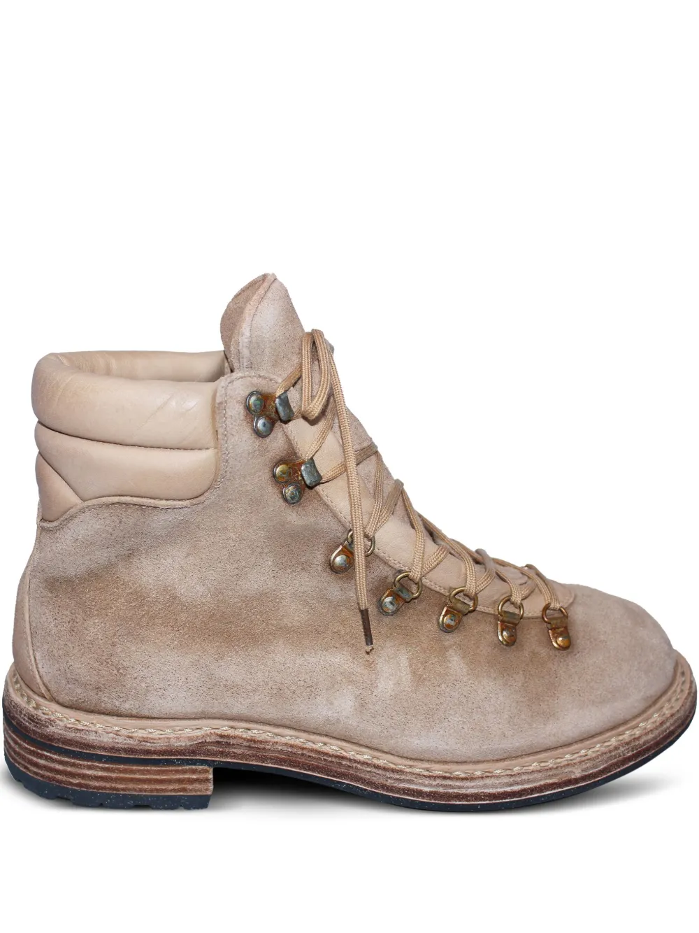 Guidi lace-up suede hiking boots Neutrals