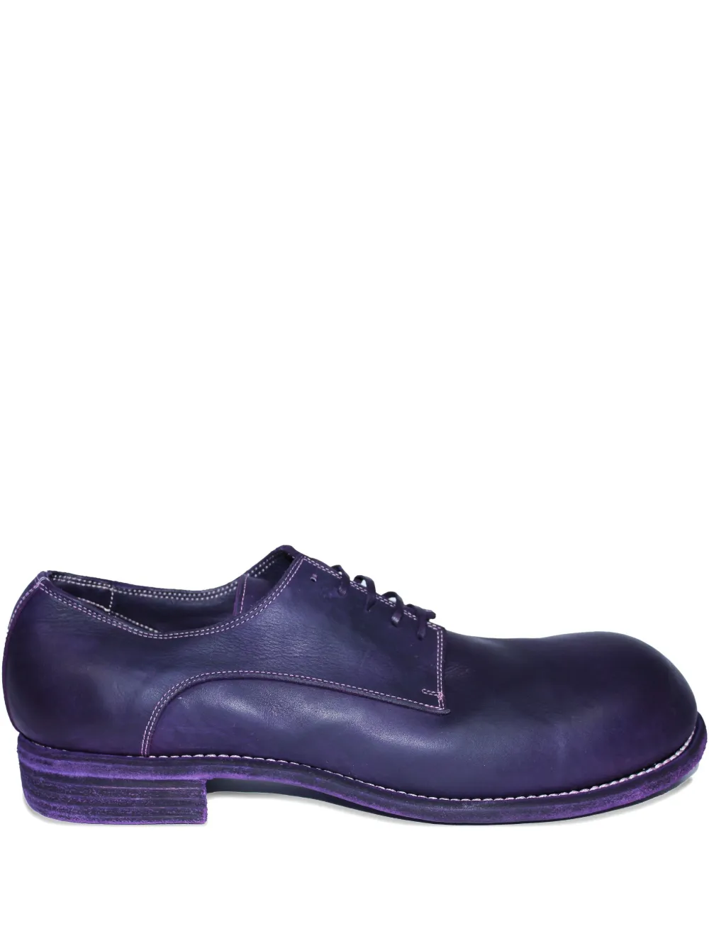 Guidi lace-up round-toe boots Purple
