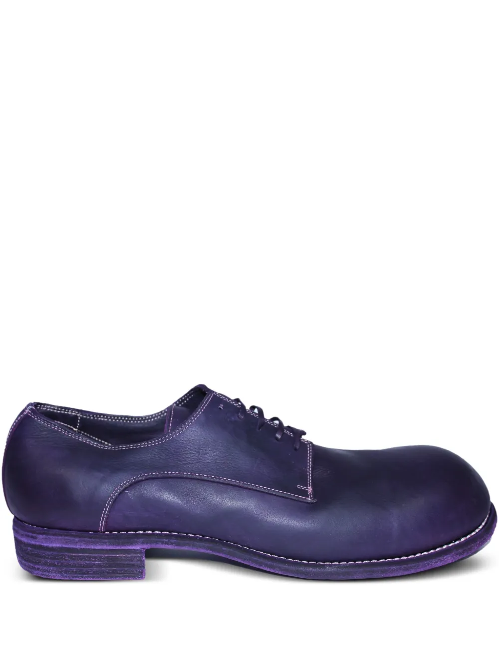 Guidi lace-up round-toe boots Purple