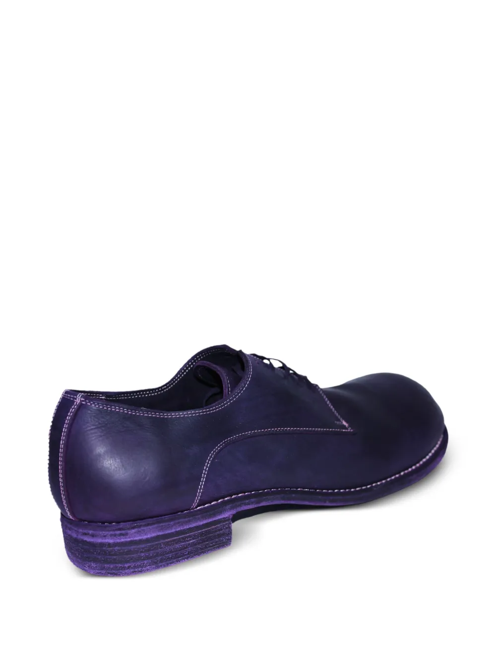 Guidi lace-up round-toe boots Purple