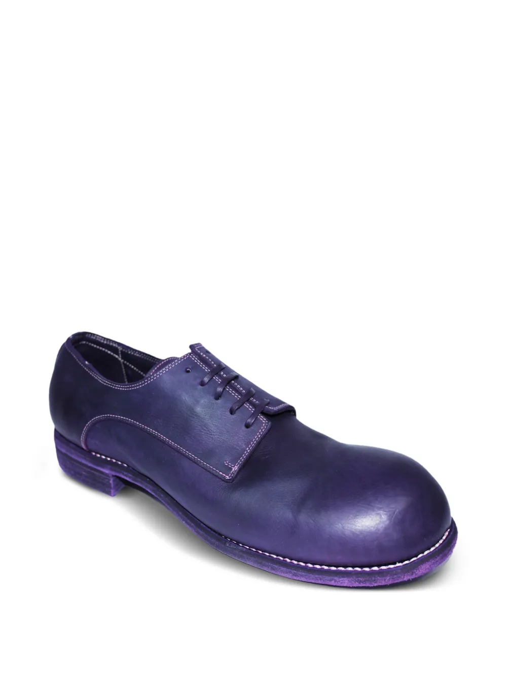 Guidi lace-up round-toe boots Purple