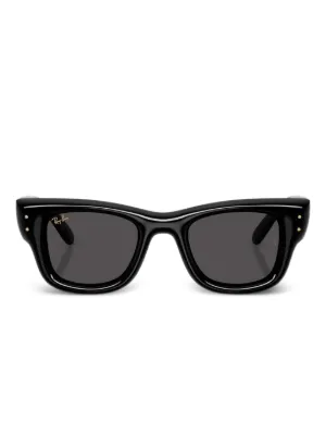 Ray-Ban スクエアフレーム サングラス | ブラック | FARFETCH JP