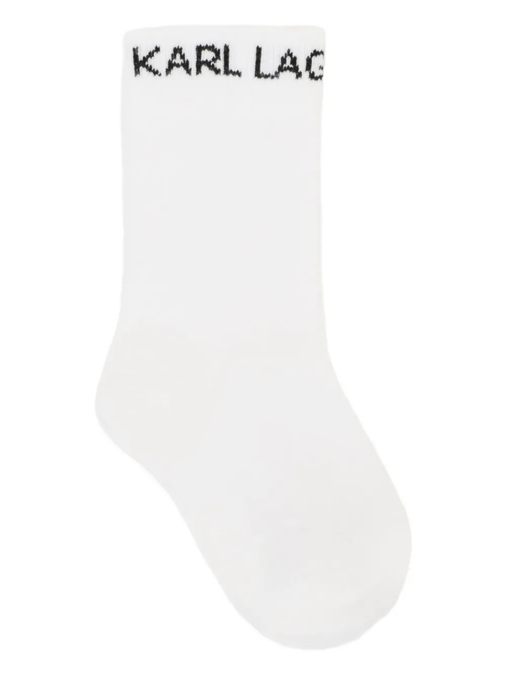 Karl Lagerfeld Logo-embroidered Socks In White