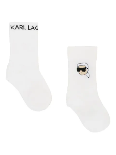 Karl Lagerfeld Kids logo-embroidered socks