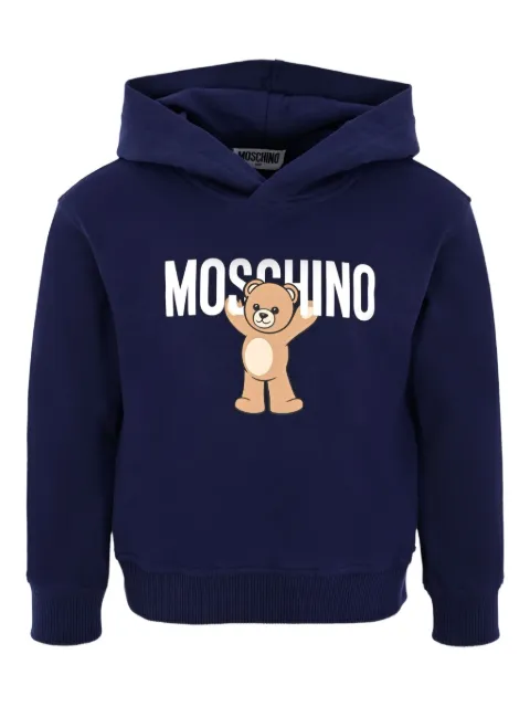 Moschino Kids teddy-print hoodie