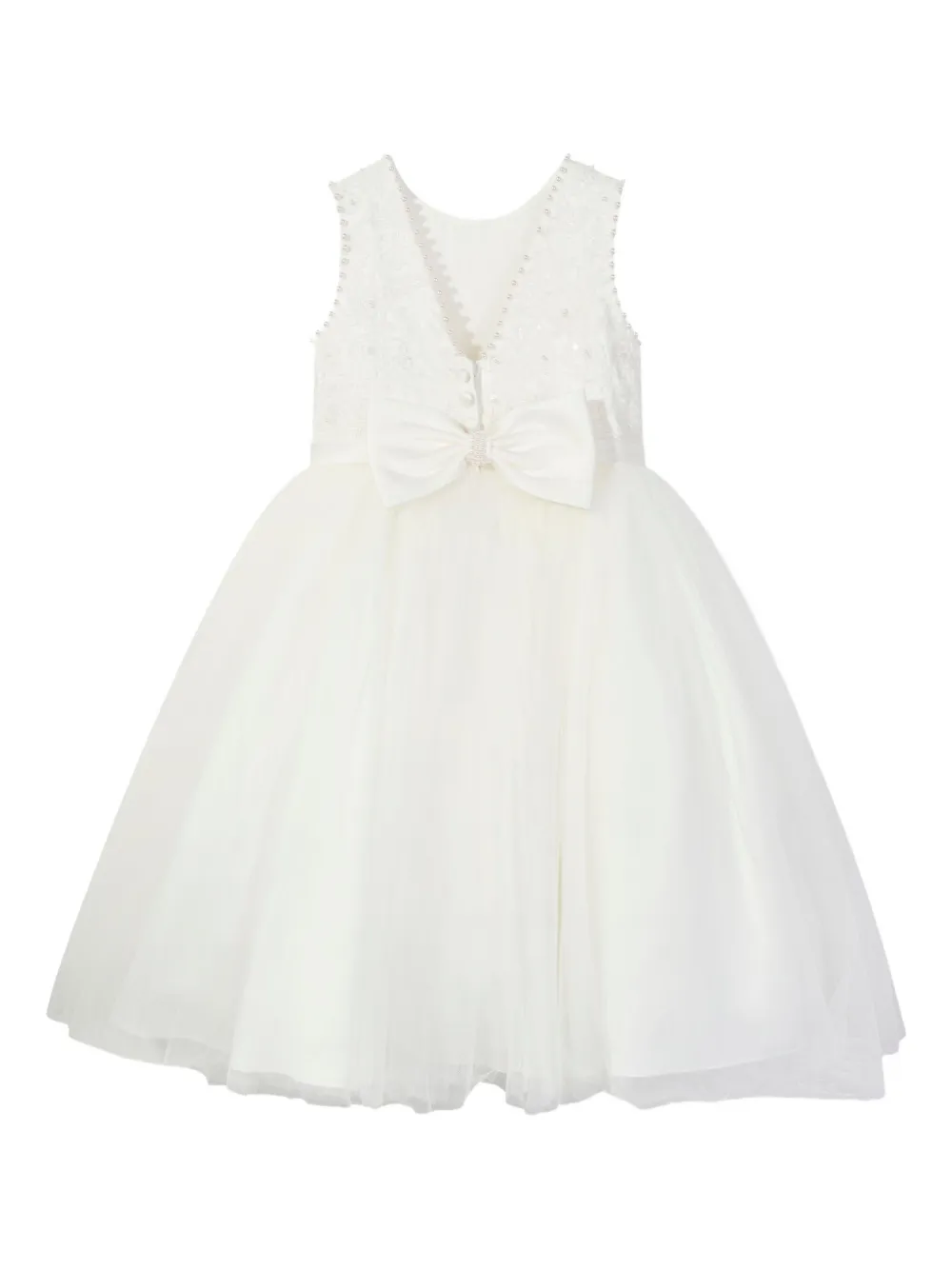 Sarah Louise Tulen jurk Beige