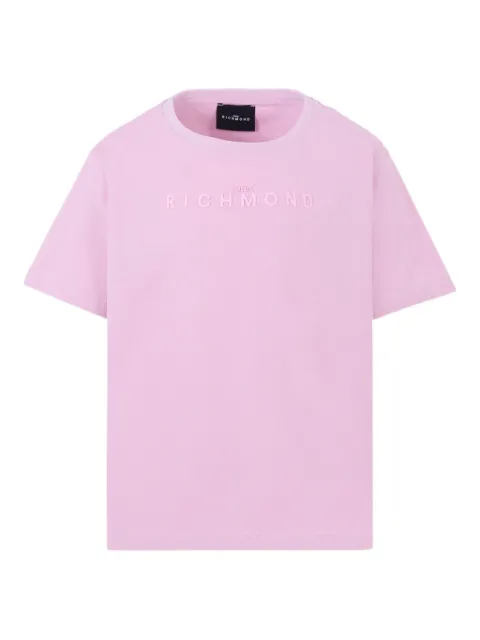 John Richmond Junior logo-embroidered cotton t-shirt