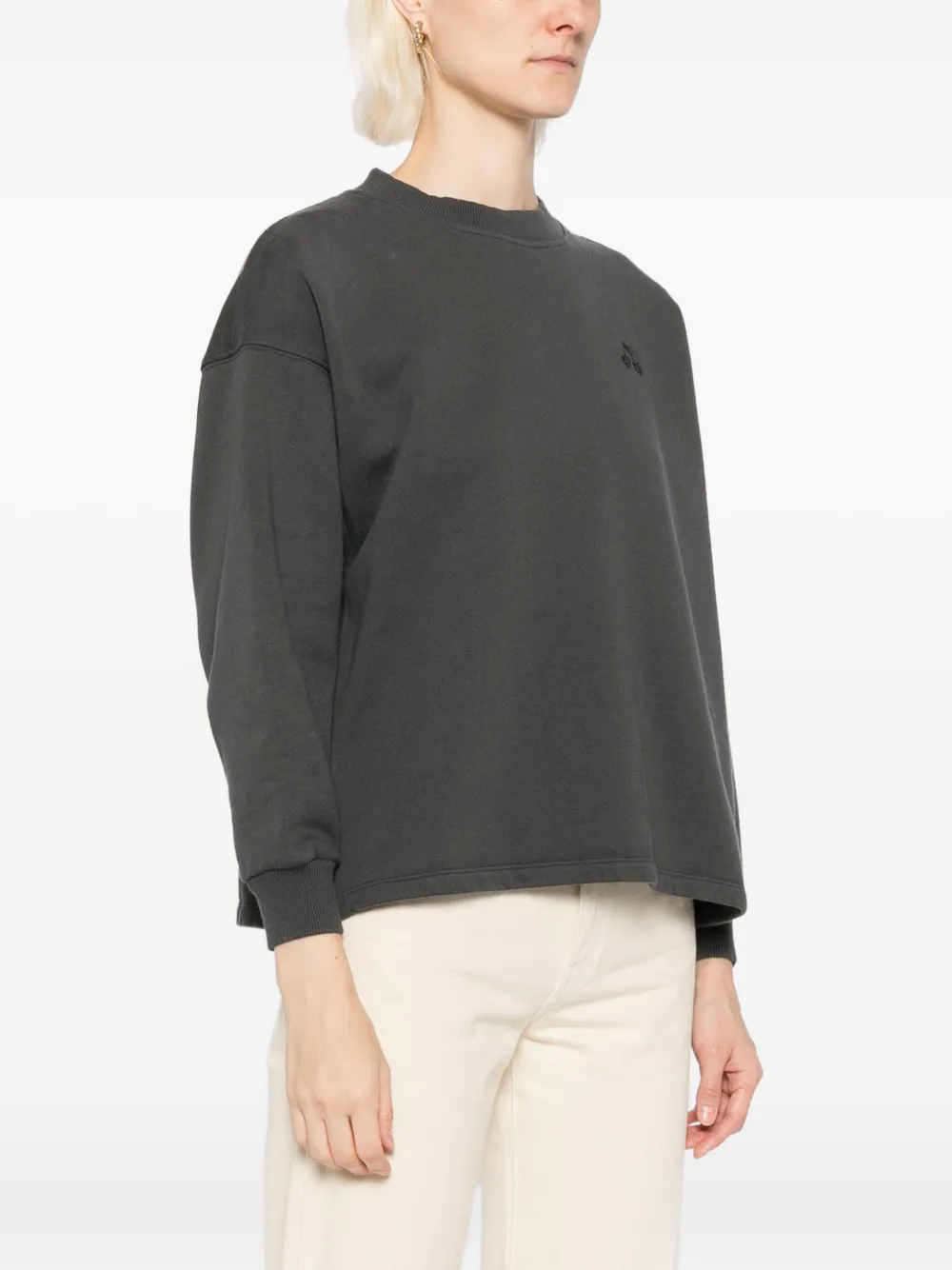 Bonpoint Jaime Cotton Sweatshirt In Gray