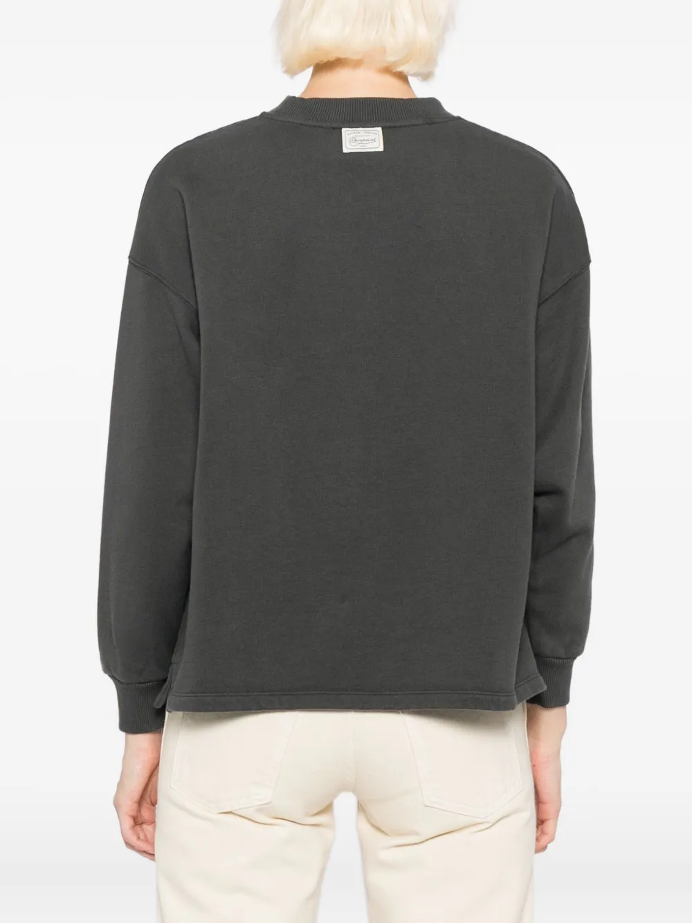 Bonpoint Jaime Cotton Sweatshirt In Gray