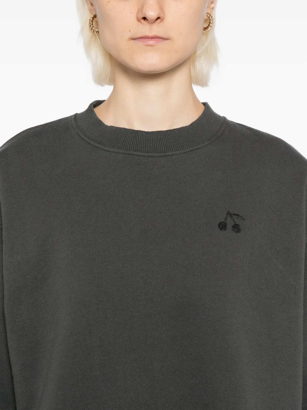 Bonpoint Jaime Cotton Sweatshirt In Gray