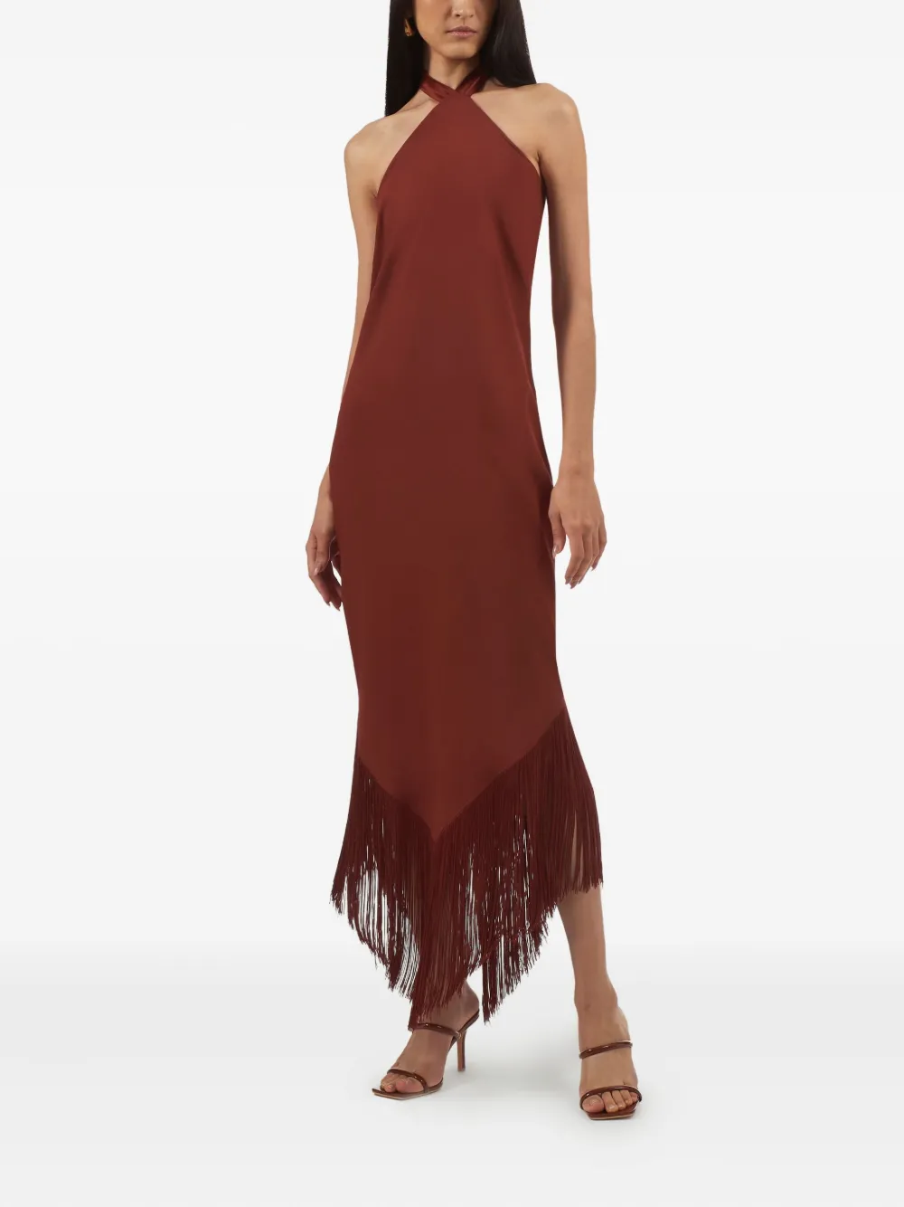 Taller Marmo halter-neck fringe dress | Evening Dresses | Image 2