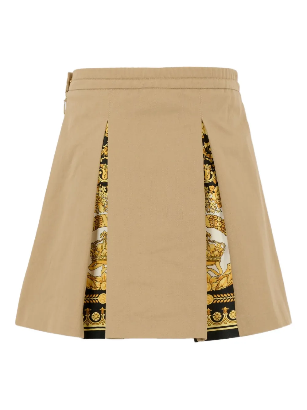 Versace Kids pleated panelled skirt | Neutrals | Image 1