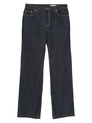 Alexander McQueen Wide Leg Jeans | Black | FARFETCH JO