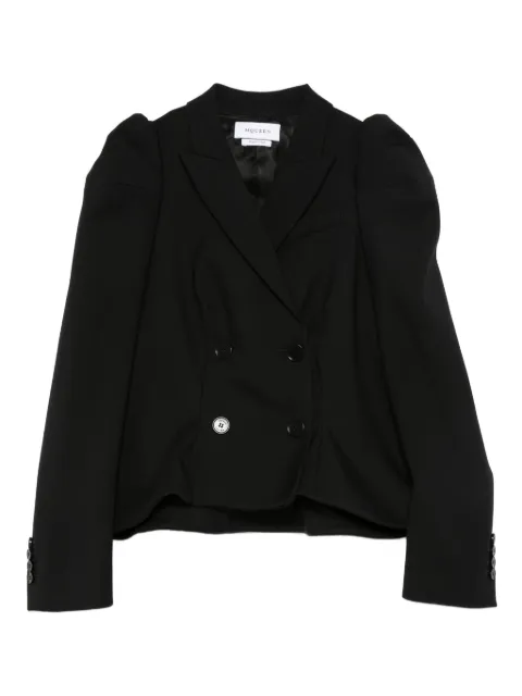 Alexander McQueen puff-sleeve double-breasted jacket