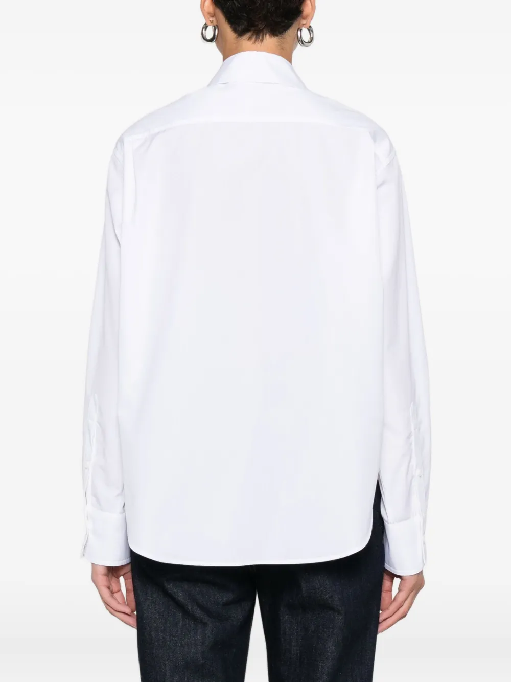 Alexander Mcqueen Embellished-collar Shirt In White