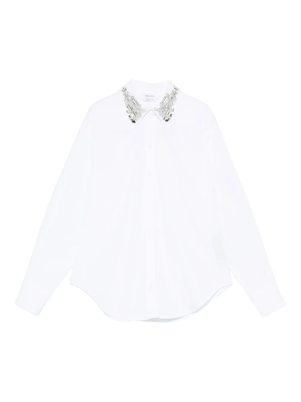 Alexander McQueen embellished-collar shirt | White | Image 1