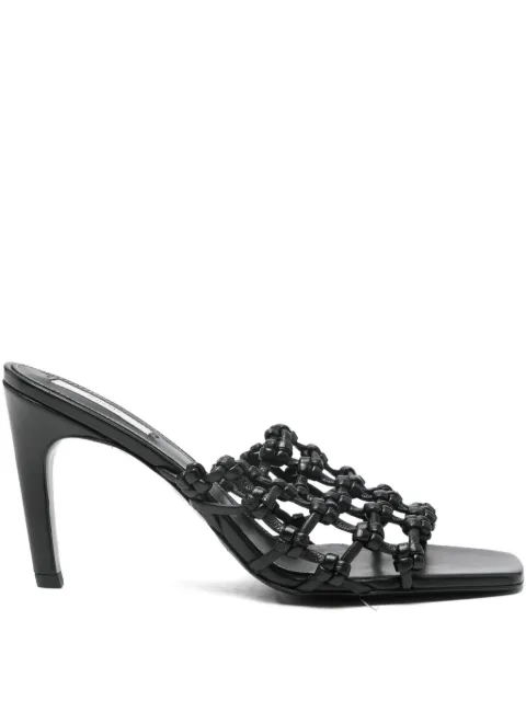TOTEME 85mm knotted-leather sandals 