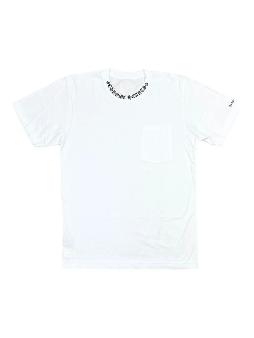 Chrome Hearts Neck Logo "White" T-shirt | White | Image 1