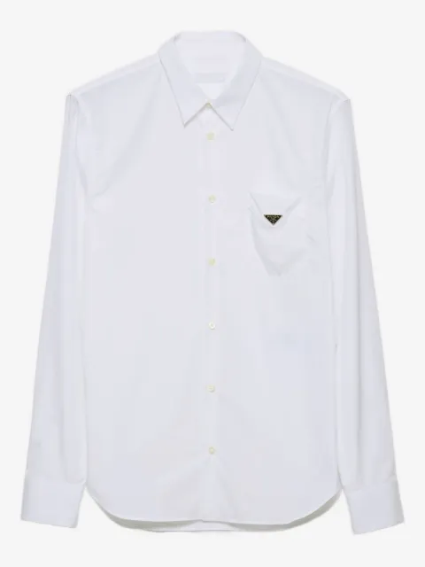 Prada chemise en coton à poches poitrine