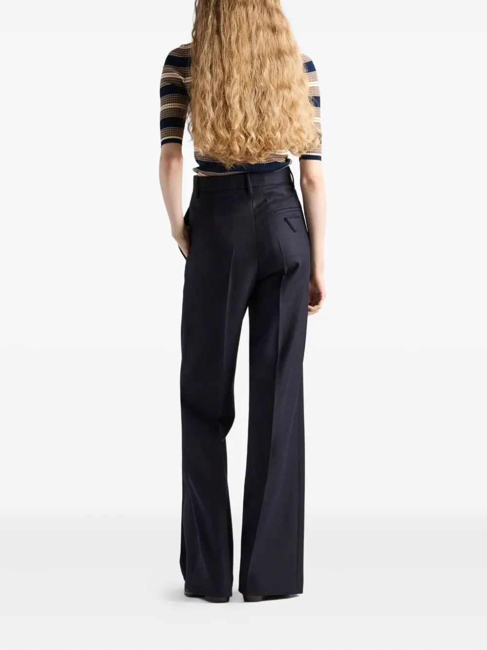Prada Gestreept poloshirt Blauw