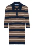 Prada striped-pattern polo shirt - Blue
