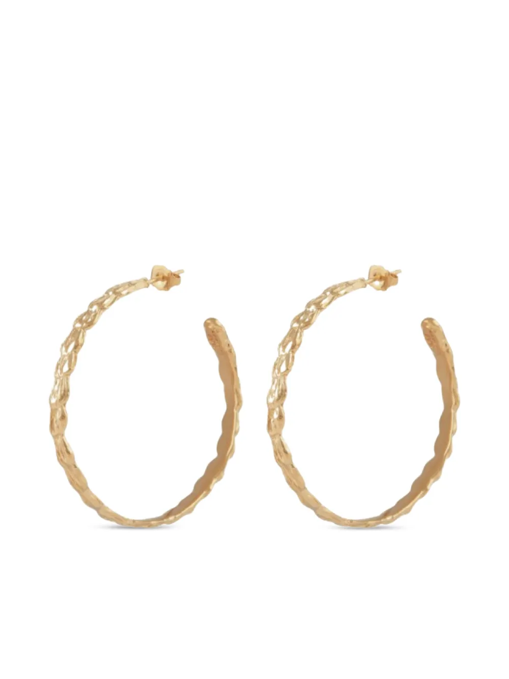 Aliane hammered hoop earrings