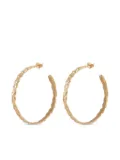 Gas Bijoux Aliane hammered hoop earrings - Gold
