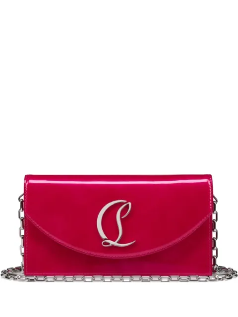 Christian Louboutin patent-leather chain clutch