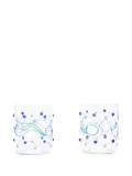 PUCCI wave-pattern borosilicate-glass tumblers (set of two) - Neutrals