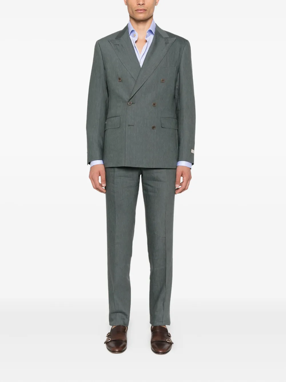 Kiton Button-down overhemd Blauw