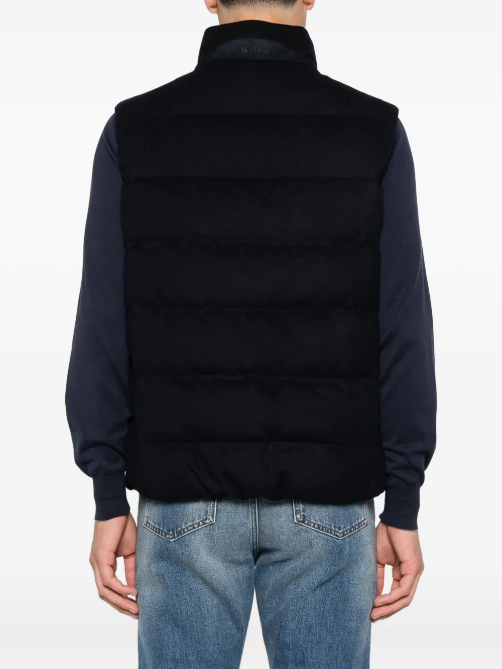 Kiton Bodywarmer met ritssluiting Blauw