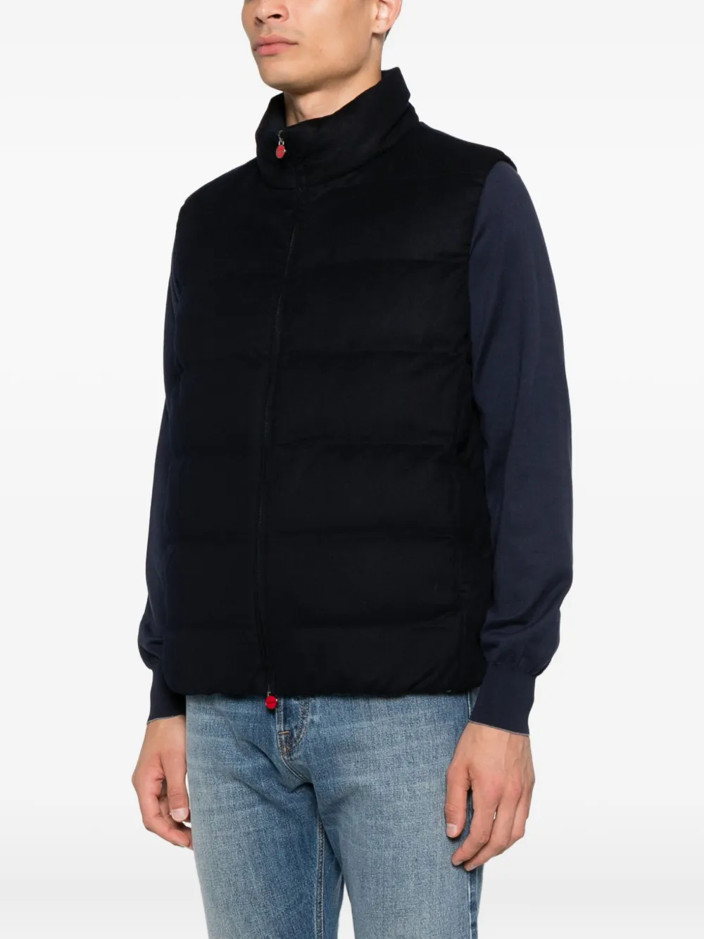 Kiton Bodywarmer met ritssluiting Blauw