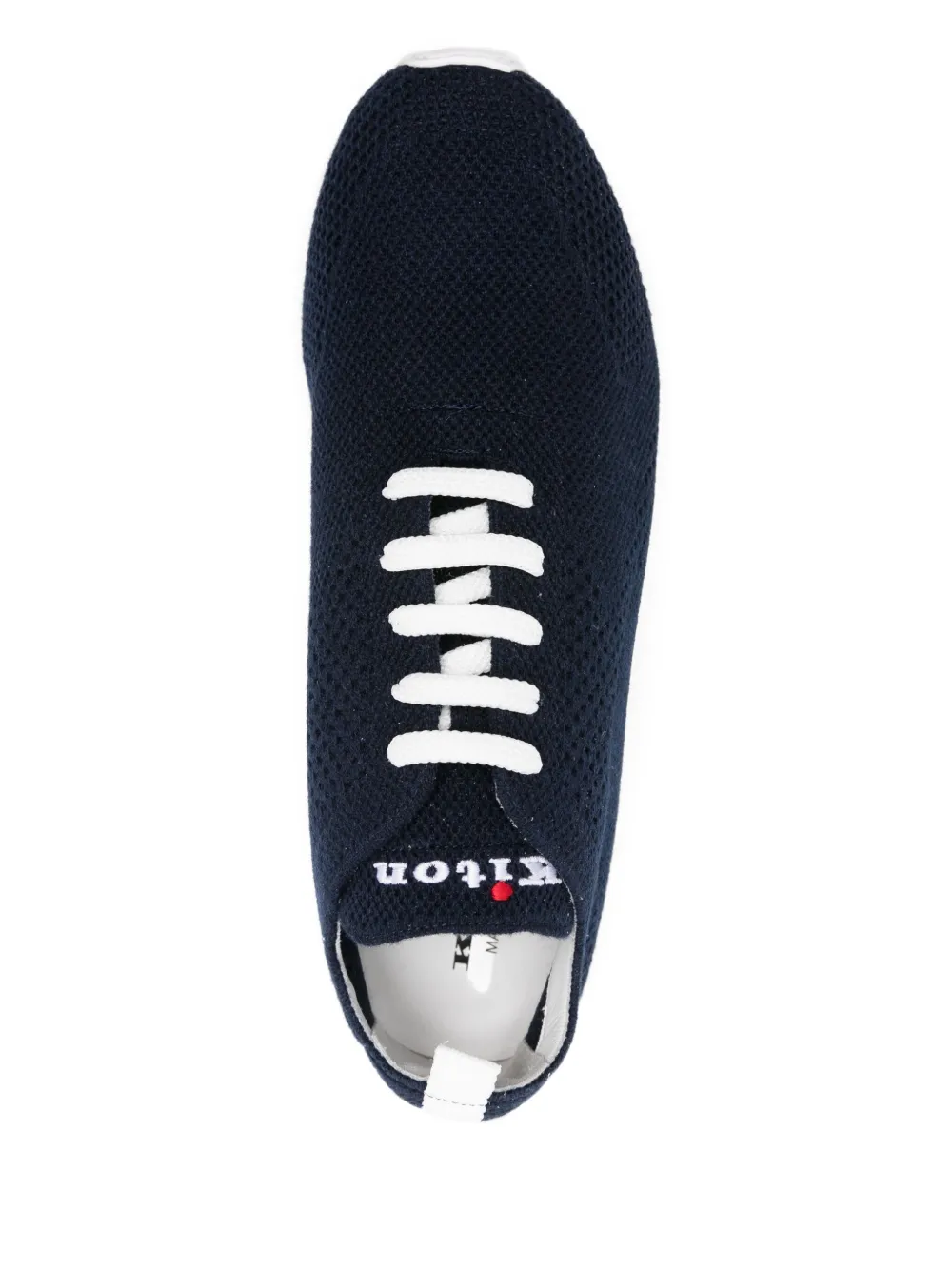 Kiton lace-up low-top sneakers Blue