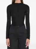 The Attico fringed top - Black