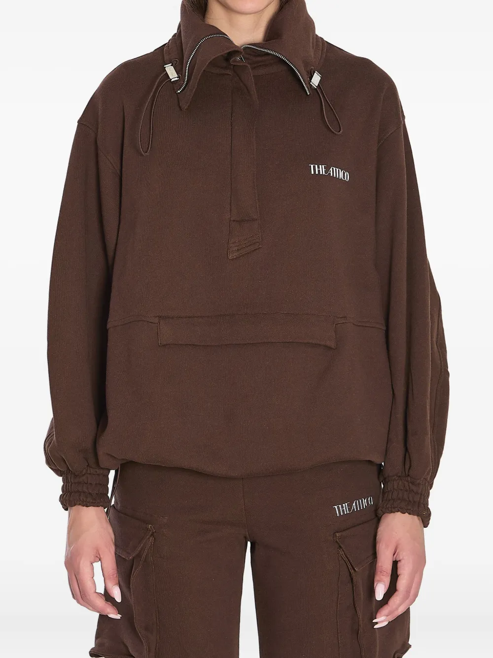 The Attico half-zip sweatshirt Bruin
