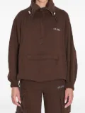 The Attico half-zip sweatshirt - Brown