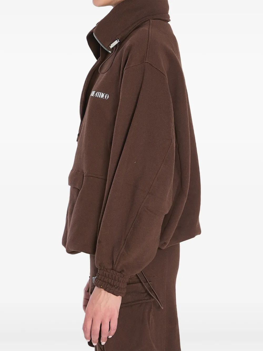 The Attico half-zip sweatshirt Bruin