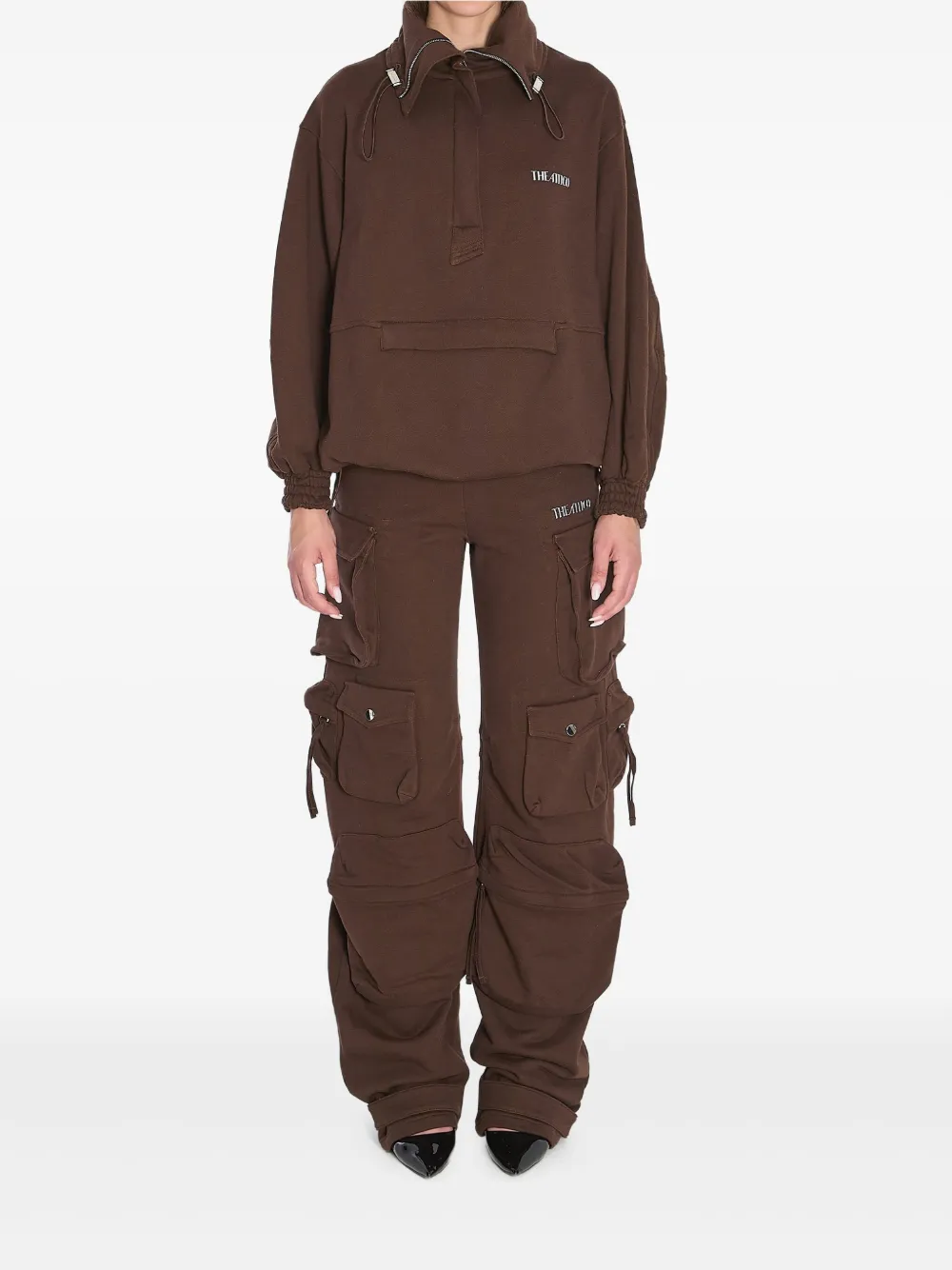 The Attico half-zip sweatshirt Bruin