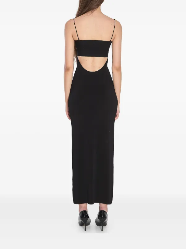 alexander wang black cut out dress T BY ALEXANDER WANG BLACK CUT-OUT CHENILLE MOCK NECK DRESS SIZE XS