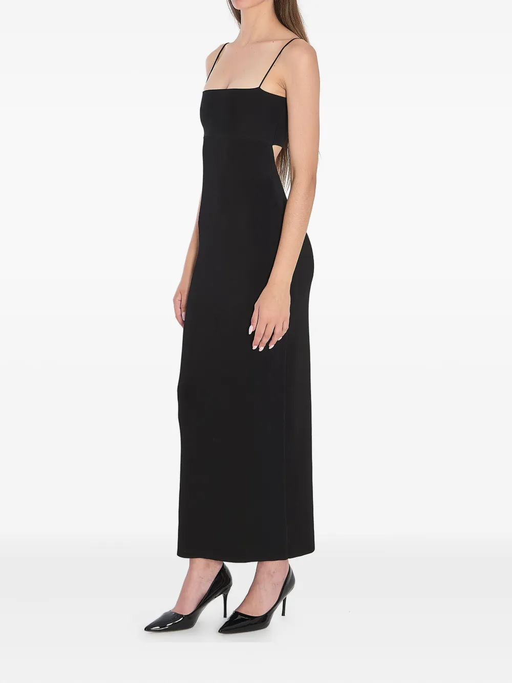 Alexander Wang cut out-detail maxi dress Zwart