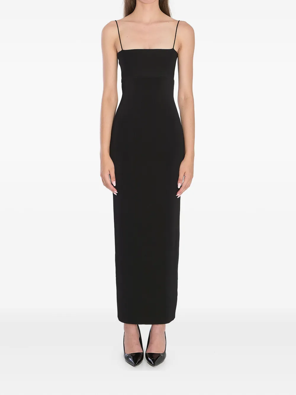 Alexander Wang cut out-detail maxi dress Zwart
