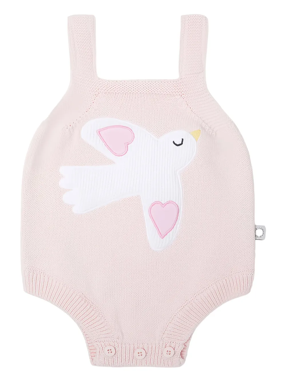 Stella McCartney Kids dove-appliqu bodysuit | Brown | Image 1
