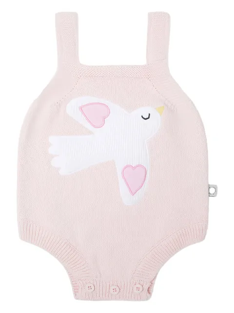Stella McCartney Kids 鸽子贴花连体衣